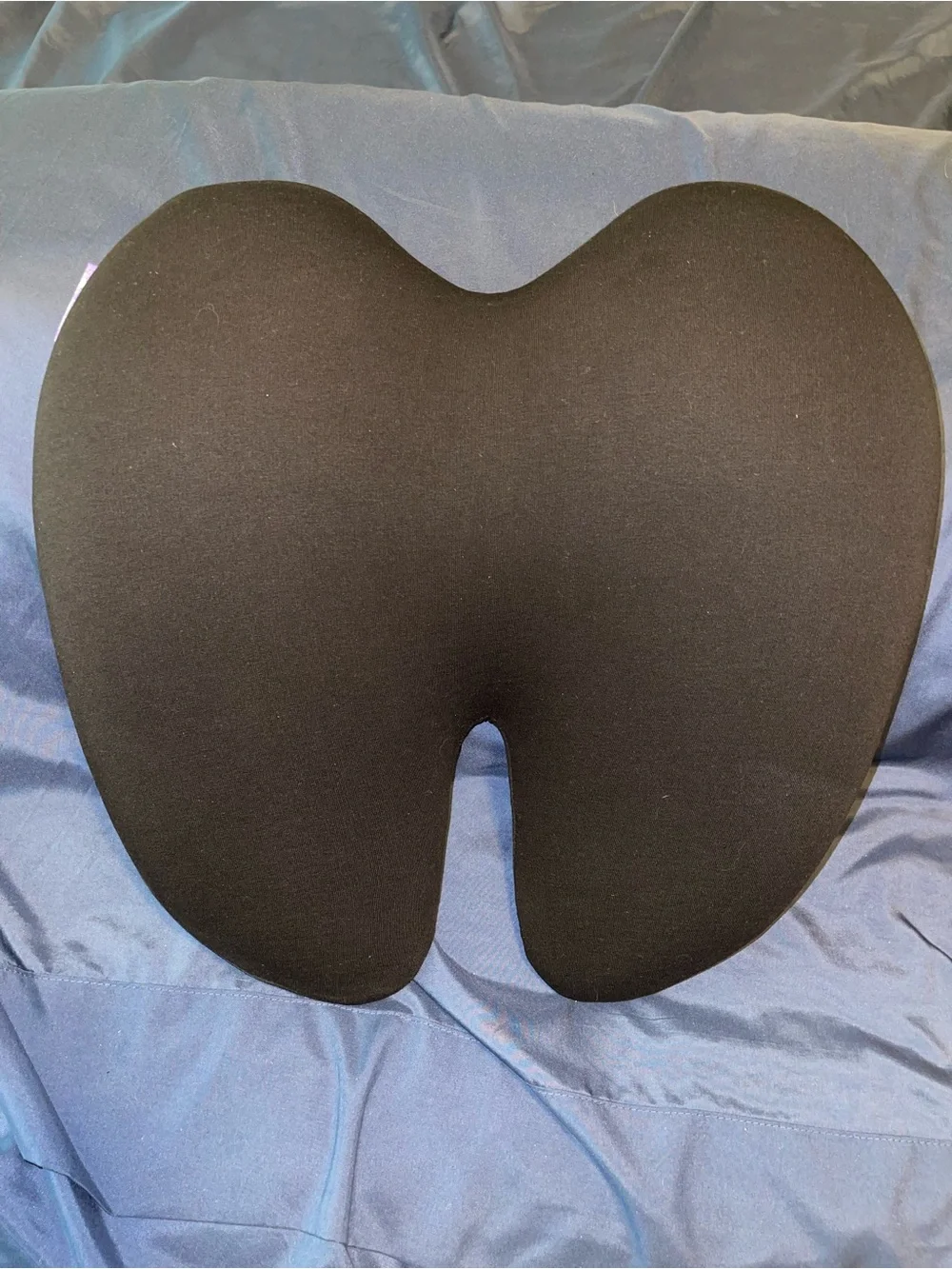 Cushion Lab - Black Ergonomic Memory Foam Lumbar Cushion - Home Comfort